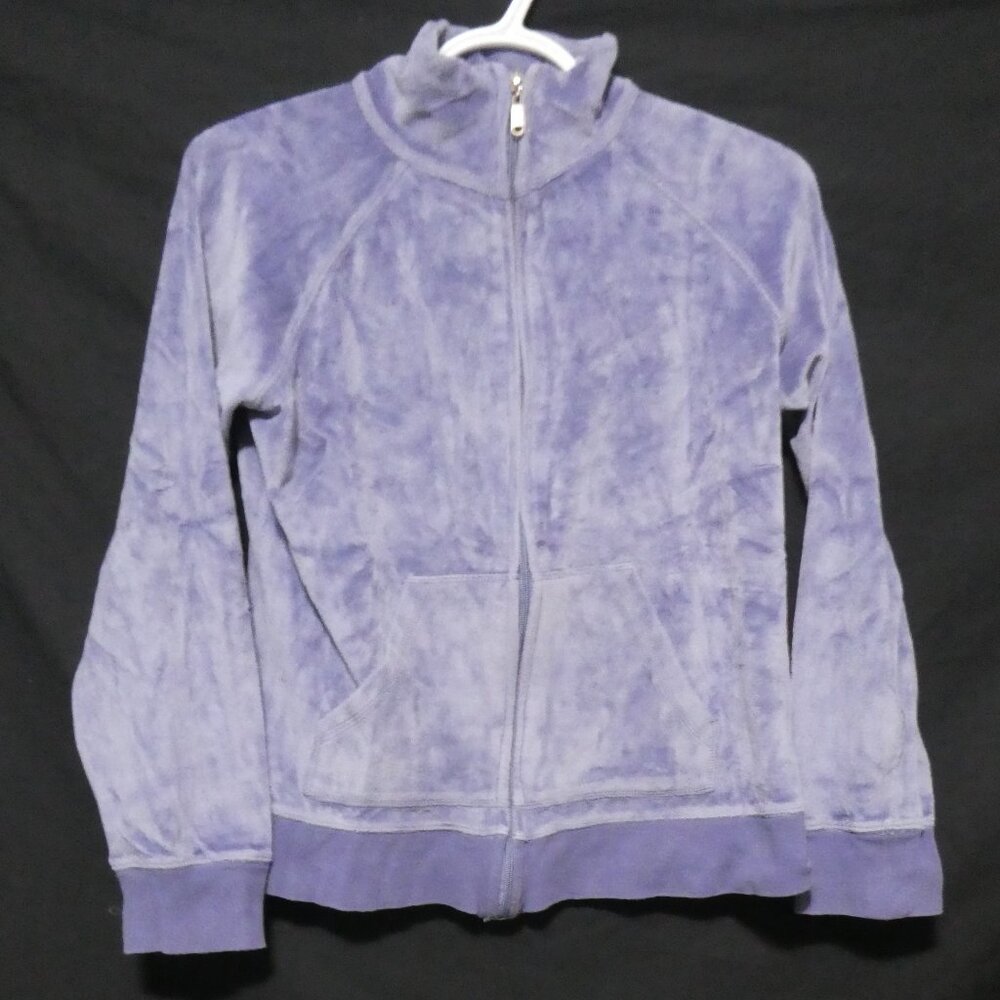 DENVER HAYES | xs extra small | Soft and Cozy Velvet Zip-Up Track Jacket
